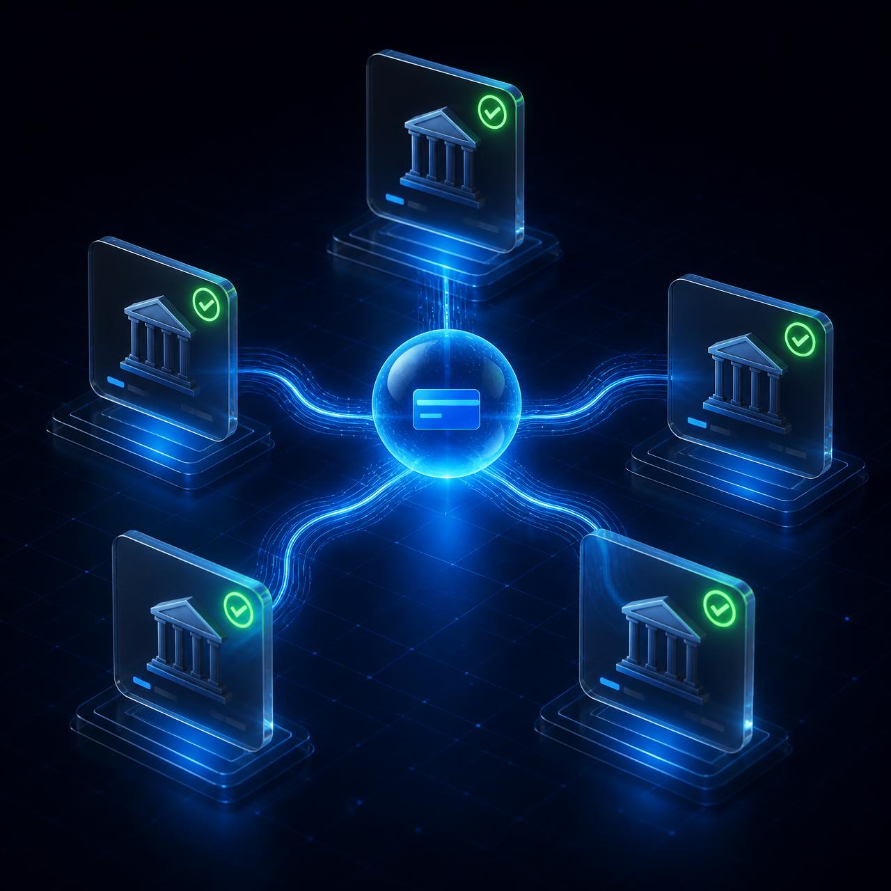 Diagrama de roteamento inteligente entre múltiplos adquirentes